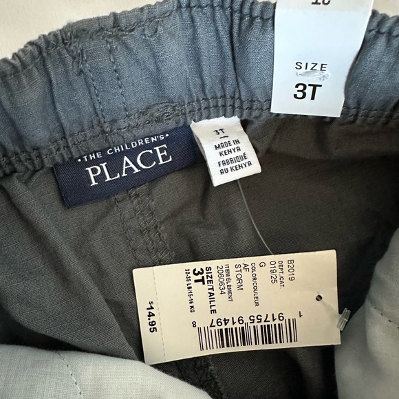 The Children’s Place Toddler Pull-On Cargo Shorts - Gray - 3T - Picture 4 of 4